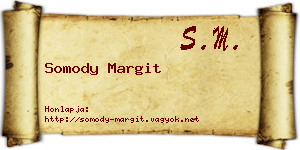 Somody Margit névjegykártya