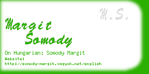 margit somody business card